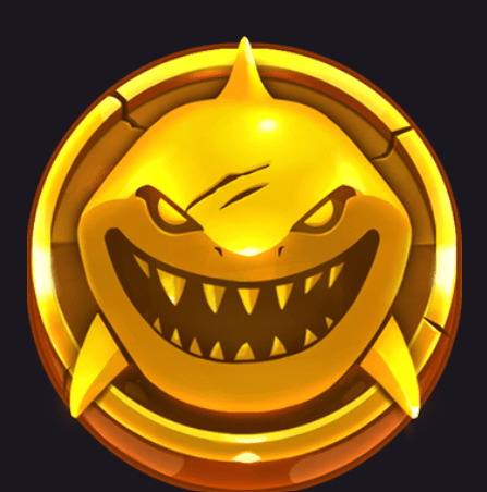 Shark on a gold coin