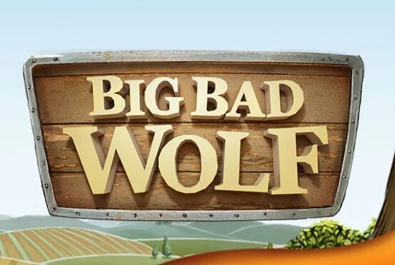 Big Bad Wolf Logo Big Bad Wolf written on a wooden sign