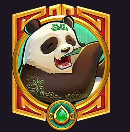 A panda eating bamboo