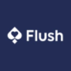 Flush Casino logo in dark background