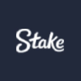 Stake logo in black background
