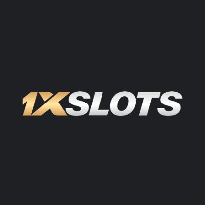 1xSlots Logo 1xSlots logo in black background