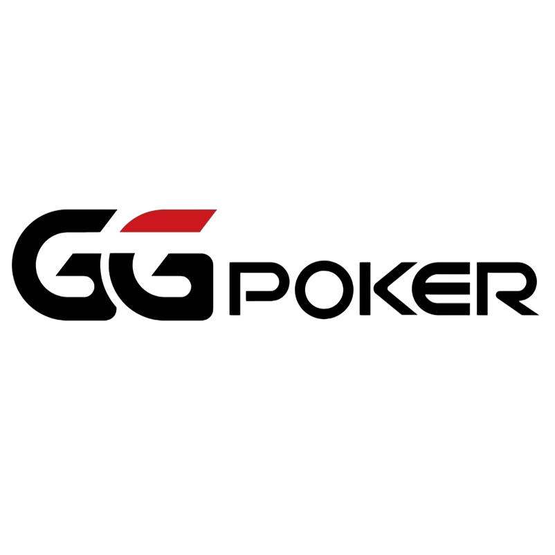 GG Poker logo in white background