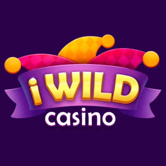 iWild casino logo in dark violet background
