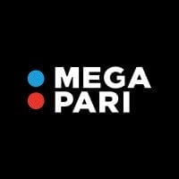 Megapari logo in black background