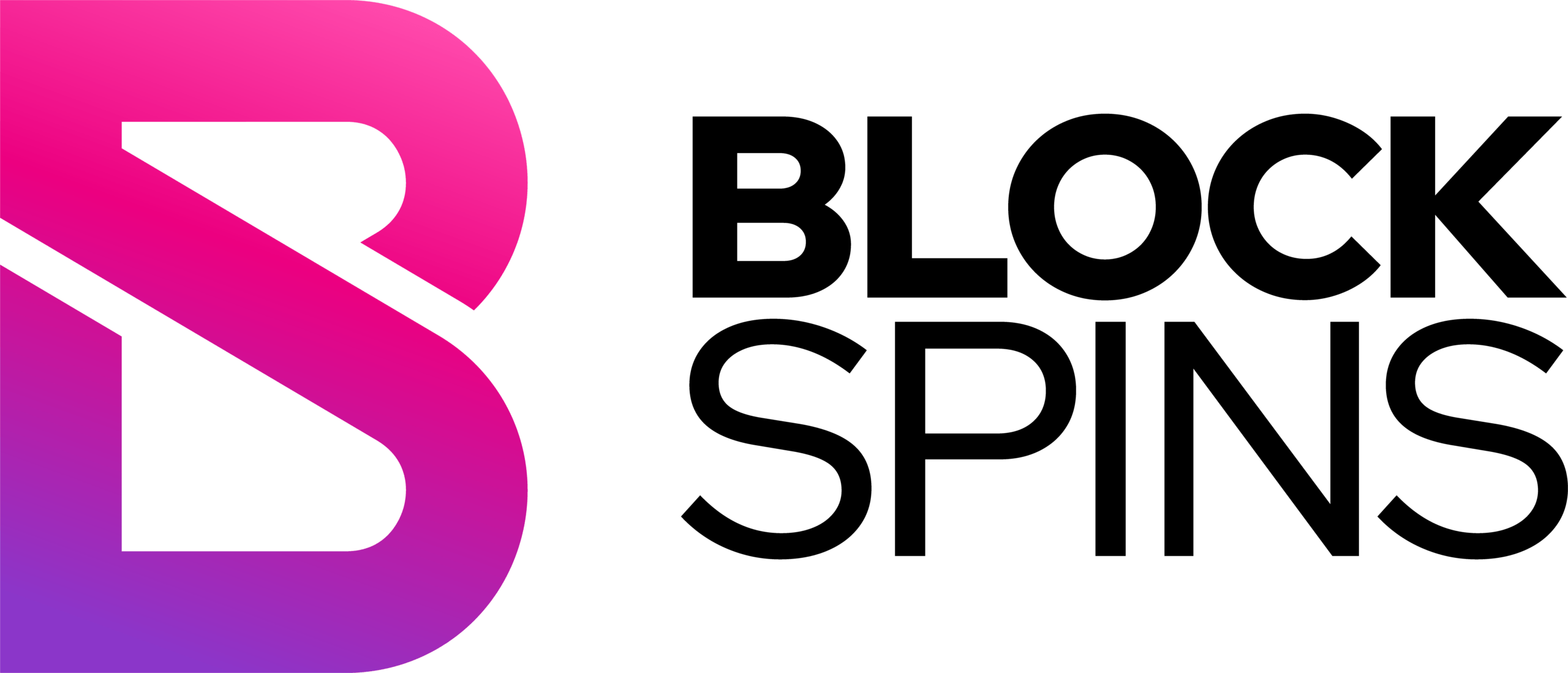 BlockSpins casino logo black