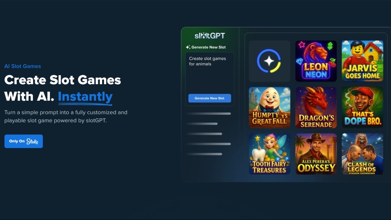 SlotGPT: World’s First AI-Slots Generator at Stake News Image SlotGPT AI tool presentation